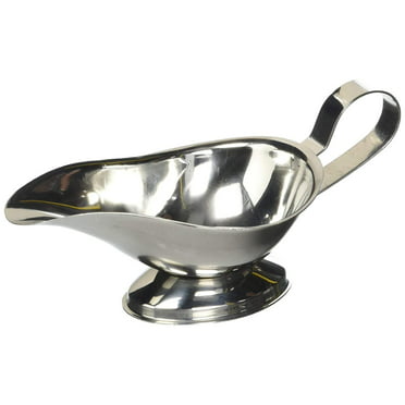 HUBERT 5 oz Footed Gravy Boat Stainless Steel